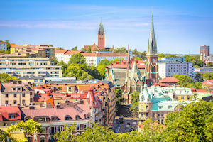 Panoramabild över Göteborg